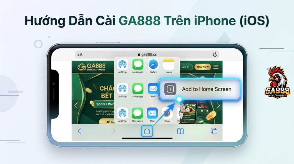 Hướng Dẫn Cài GA888 Trên iPhone (iOS)