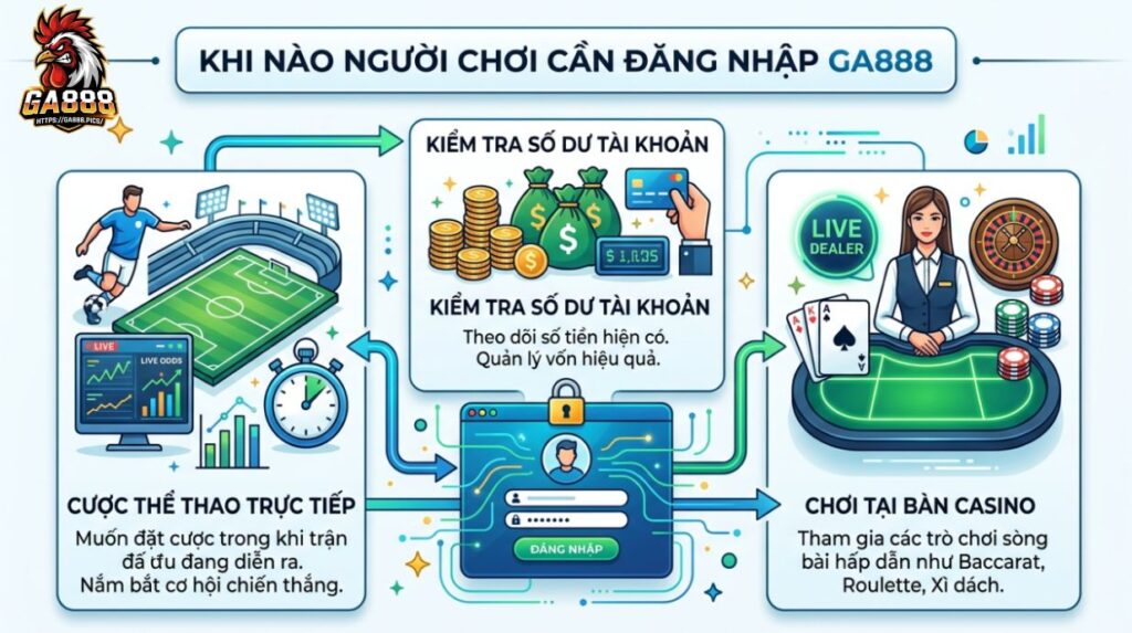 Khi Nào Người Chơi Cần Đăng Nhập GA888