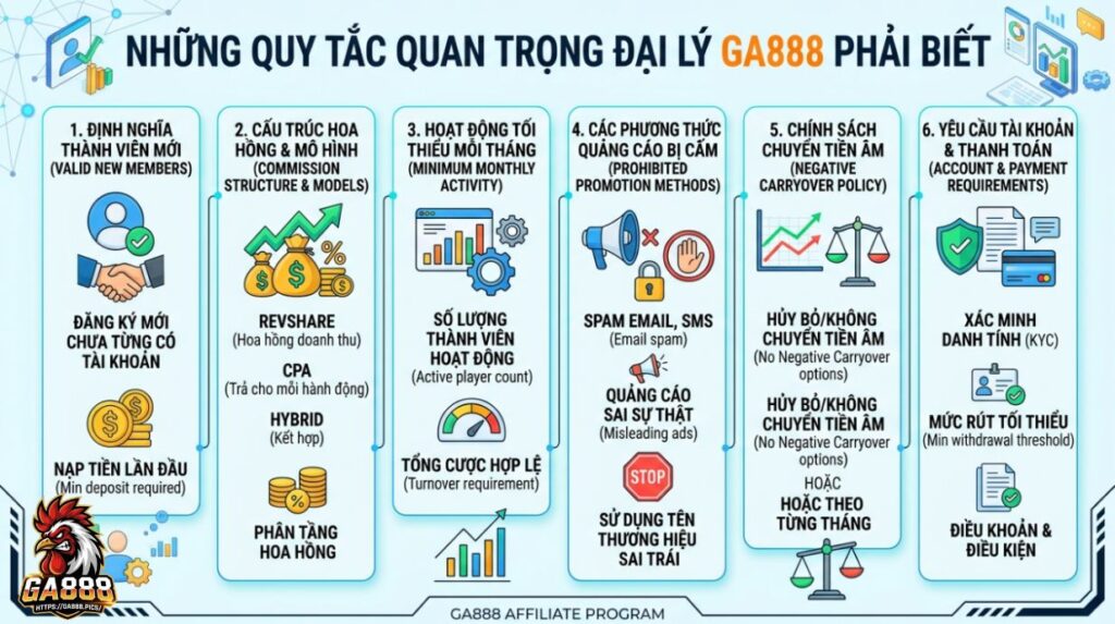 Những quy tắc quan trọng đại lý GA888 phải biết