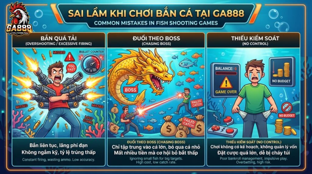 Sai Lầm Khi Chơi Bắn Cá Tại GA888