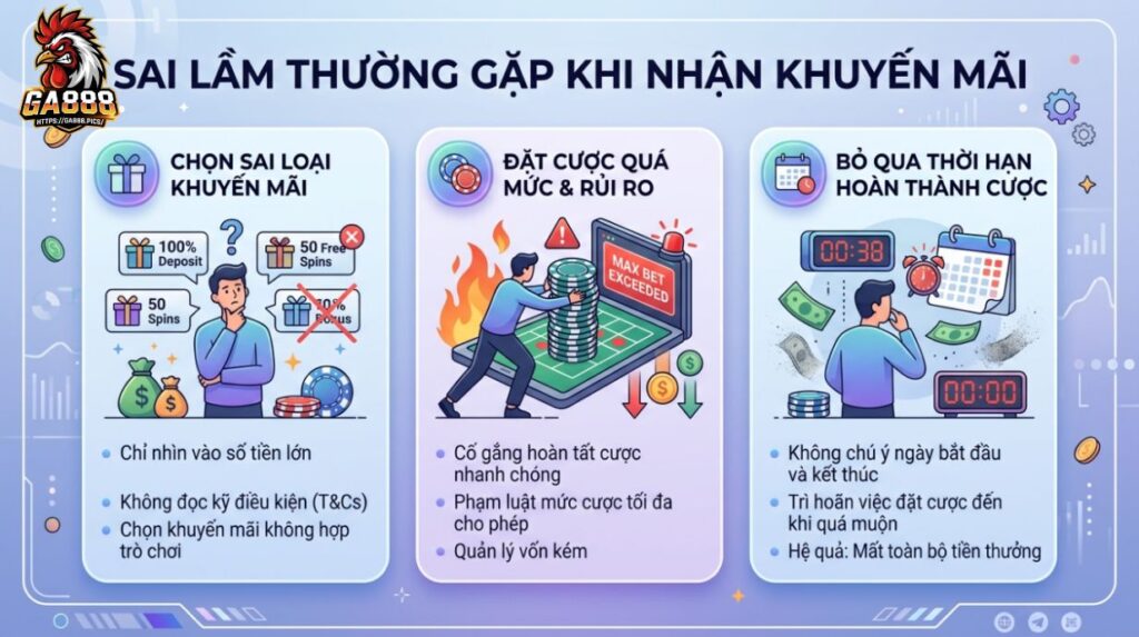 Sai Lầm Thường Gặp Khi Nhận Khuyến Mãi