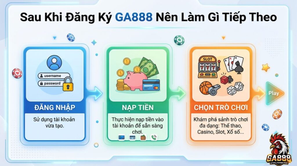 Sau Khi Đăng Ký GA888 Nên Làm Gì Tiếp Theo