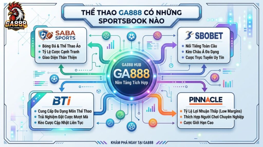 Thể Thao GA888 Có Những Sportsbook Nào