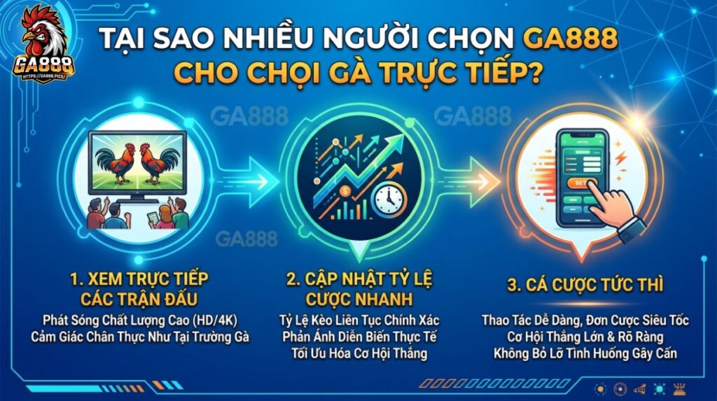 Vì Sao Nhiều Người Tìm Đá Gà GA888 Khi Muốn Xem Đá Gà Trực Tuyến