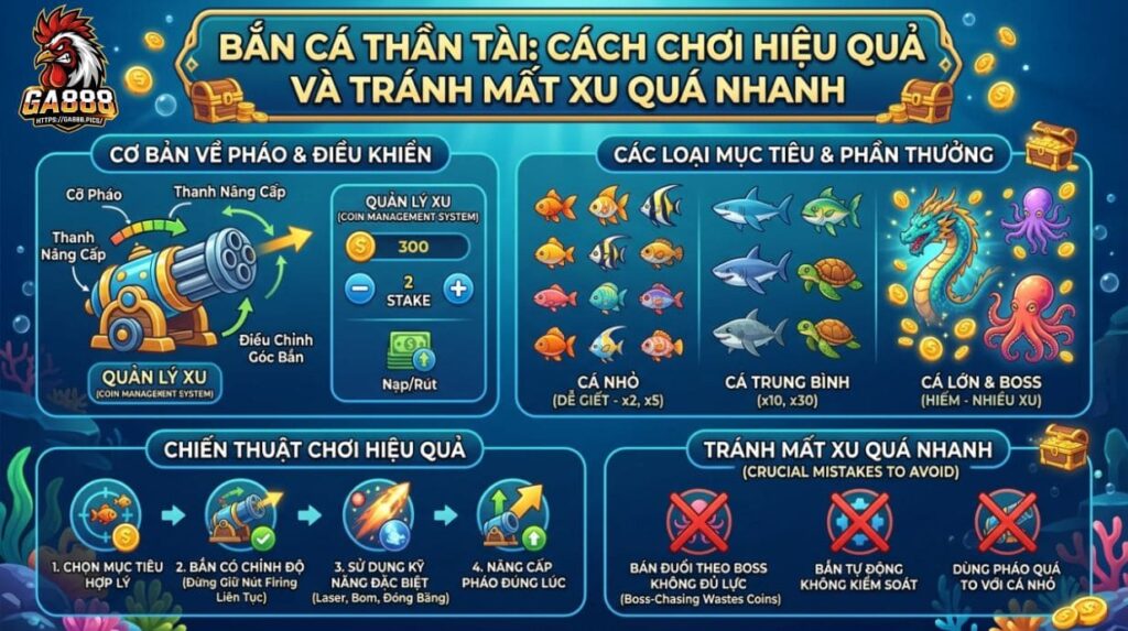 Bắn Cá Thần Tài: Cách Chơi Hiệu Quả Và Tránh Mất Xu Quá Nhanh