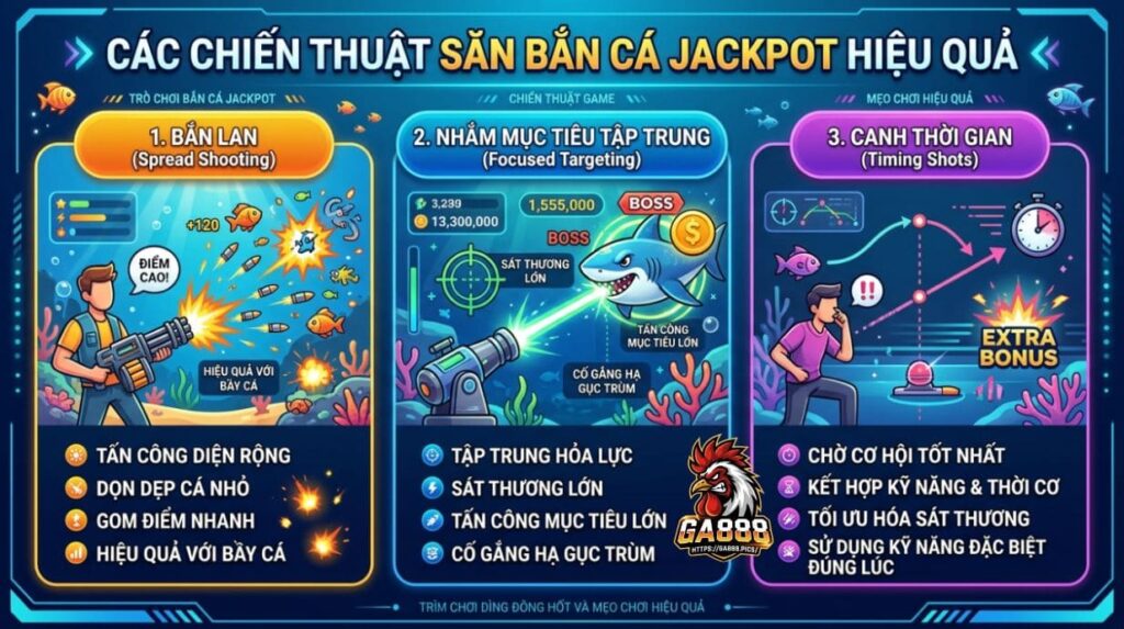 Các chiến thuật săn Bắn Cá Jackpot hiệu quả