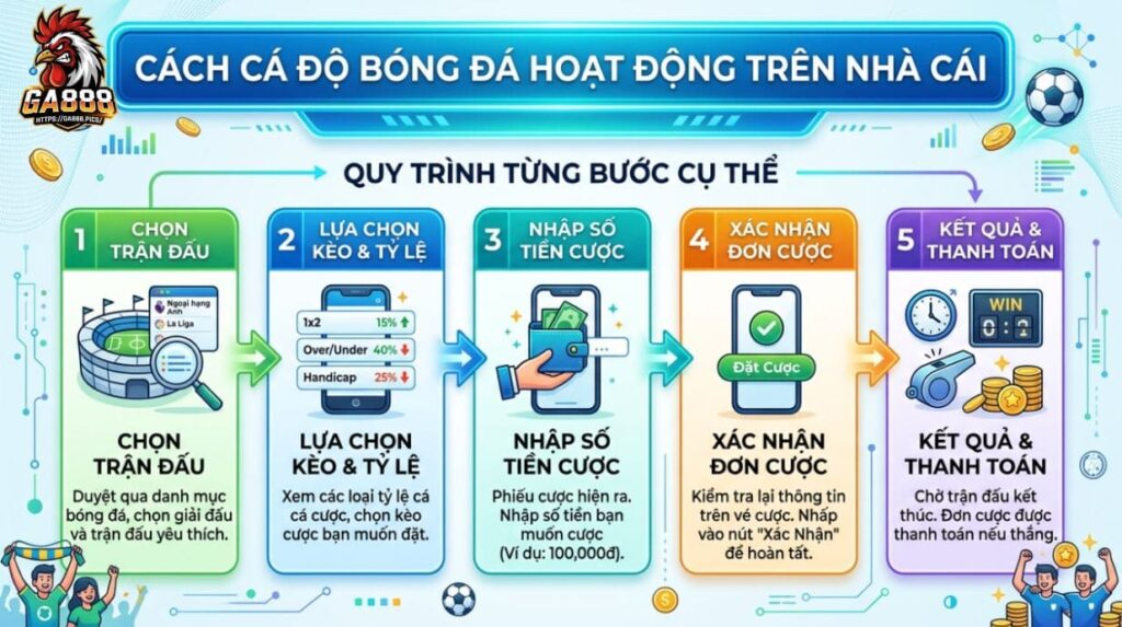 Cách cá độ bóng đá hoạt động trên nhà cái