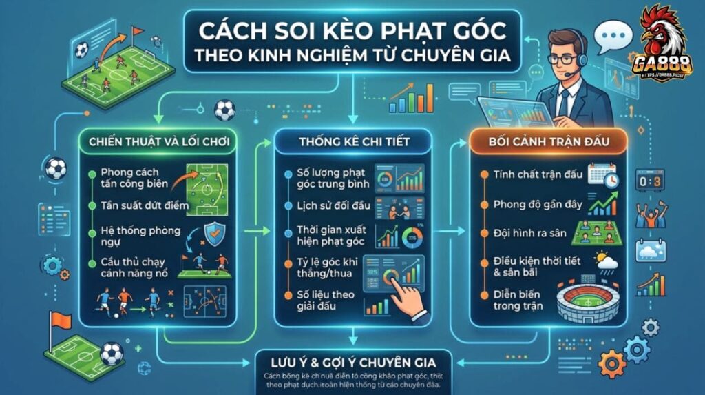 Cách soi kèo phạt góc theo kinh nghiệm từ chuyên gia