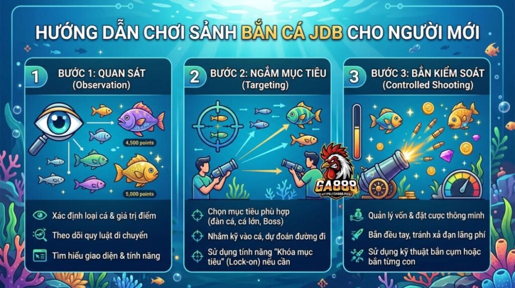 Hướng dẫn chơi Sảnh Bắn Cá JDB cho người mới