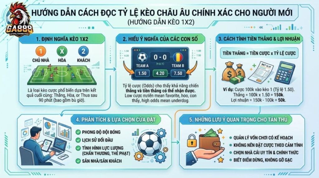 Hướng dẫn đọc kèo châu Âu chuẩn dành cho người mới