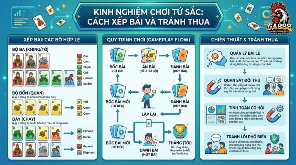 Kinh Nghiệm Chơi Tứ Sắc: Cách Xếp Bài Và Tránh Thua