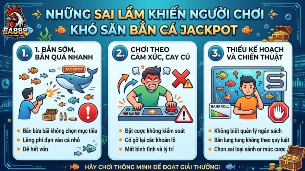 Những sai lầm khiến người chơi khó săn Bắn Cá Jackpot