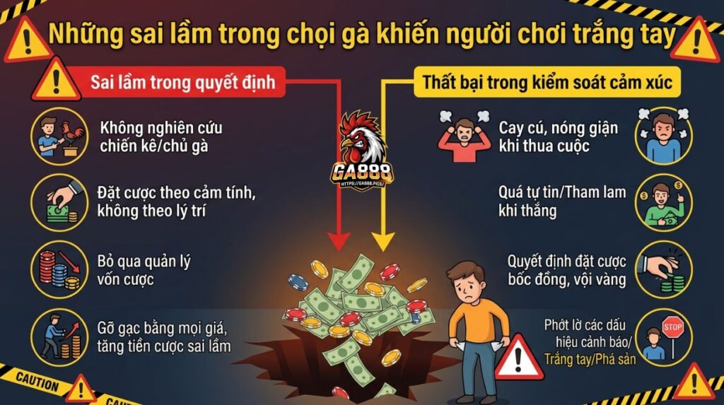 Sai Lầm Khi Cược Đá Gà Cựa Dao Khiến Người Chơi Cháy Vốn