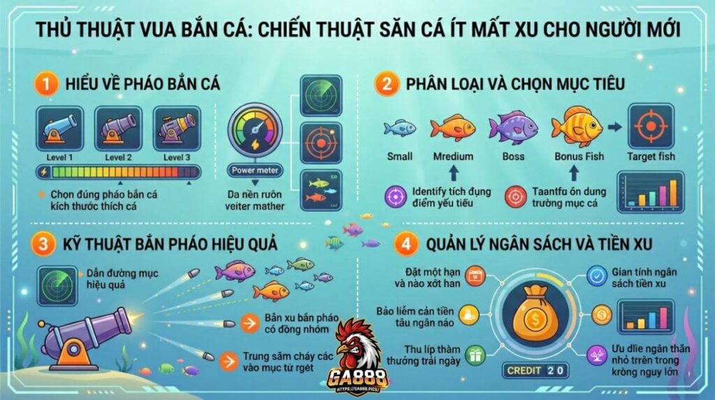 Thủ Thuật Vua Bắn Cá: Chiến Thuật Săn Cá Ít Mất Xu Cho Người Mới
