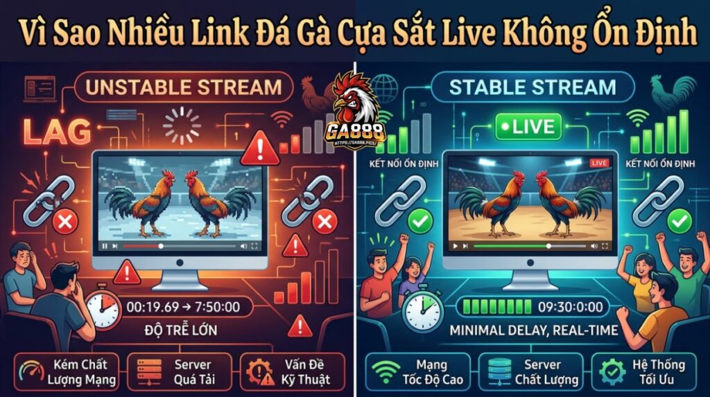 Vì Sao Nhiều Link Đá Gà Cựa Sắt Trực Tiếp Không Ổn Định