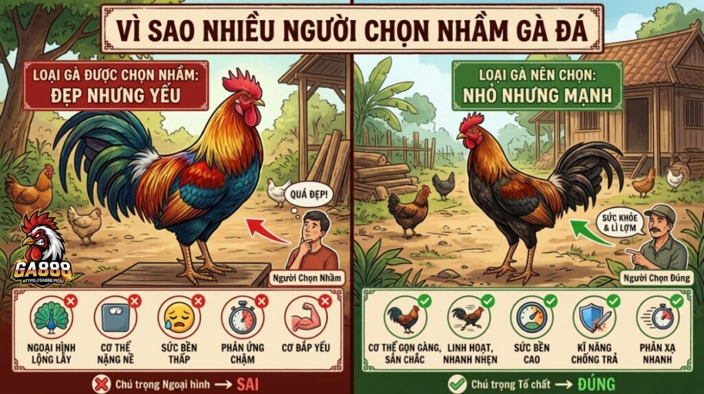 Vì Sao Nhiều Người Chọn Nhầm Gà Đá