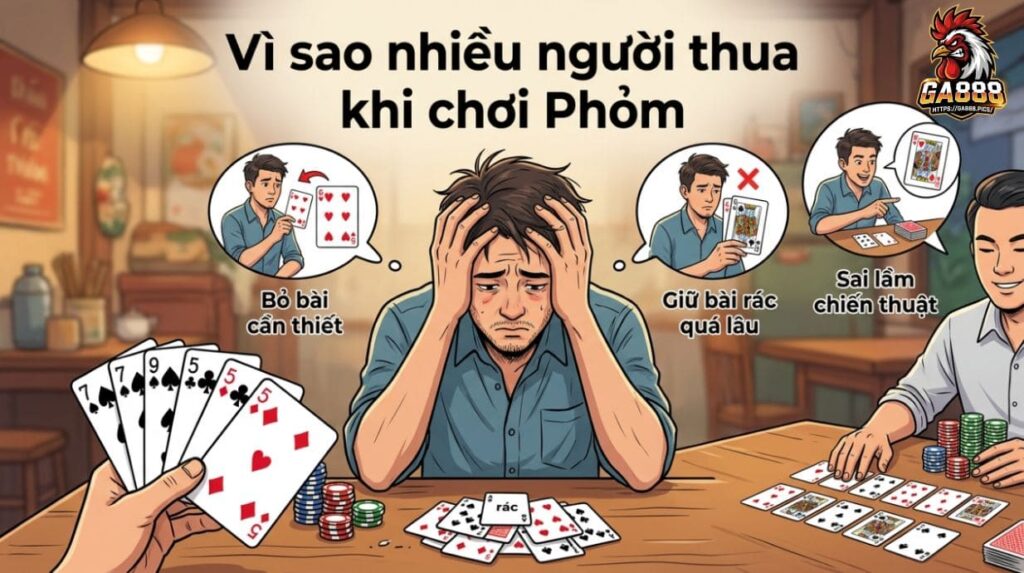 Vì sao nhiều người thua khi chơi Phỏm