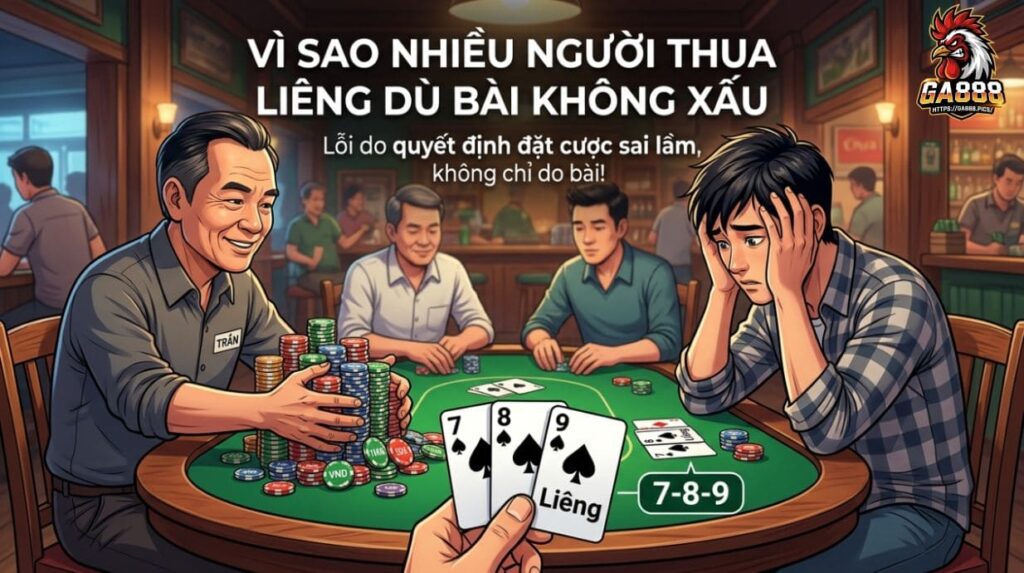 Vì sao nhiều người thua Liêng dù bài không xấu