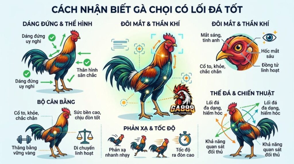 Cách Nhận Biết Gà Chọi Có Lối Đá Tốt