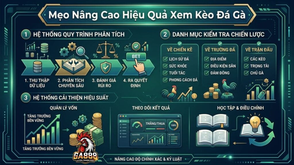 Mẹo Nâng Cao Hiệu Quả Xem Kèo Đá Gà