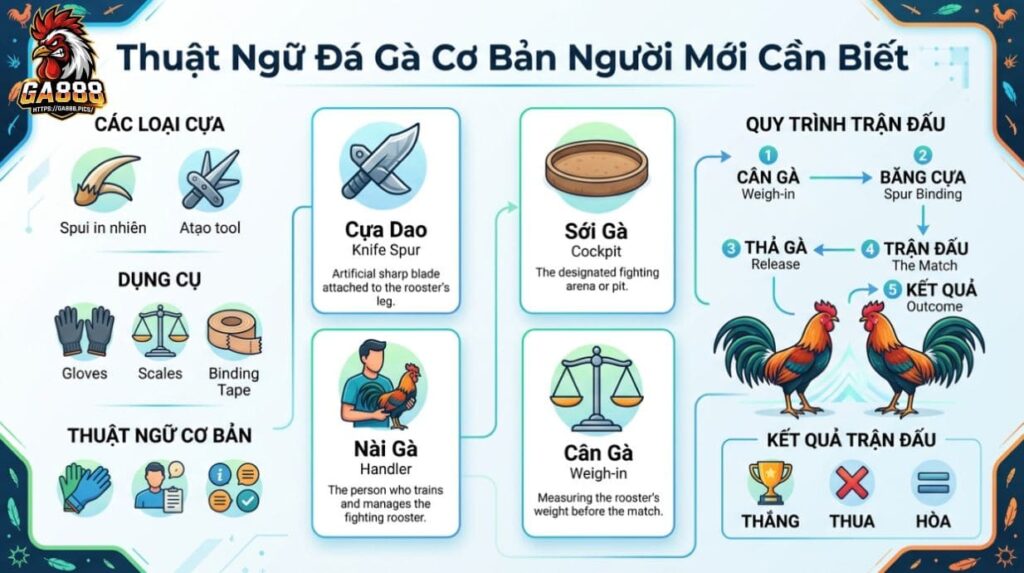 Thuật Ngữ Đá Gà Cơ Bản Người Mới Cần Biết
